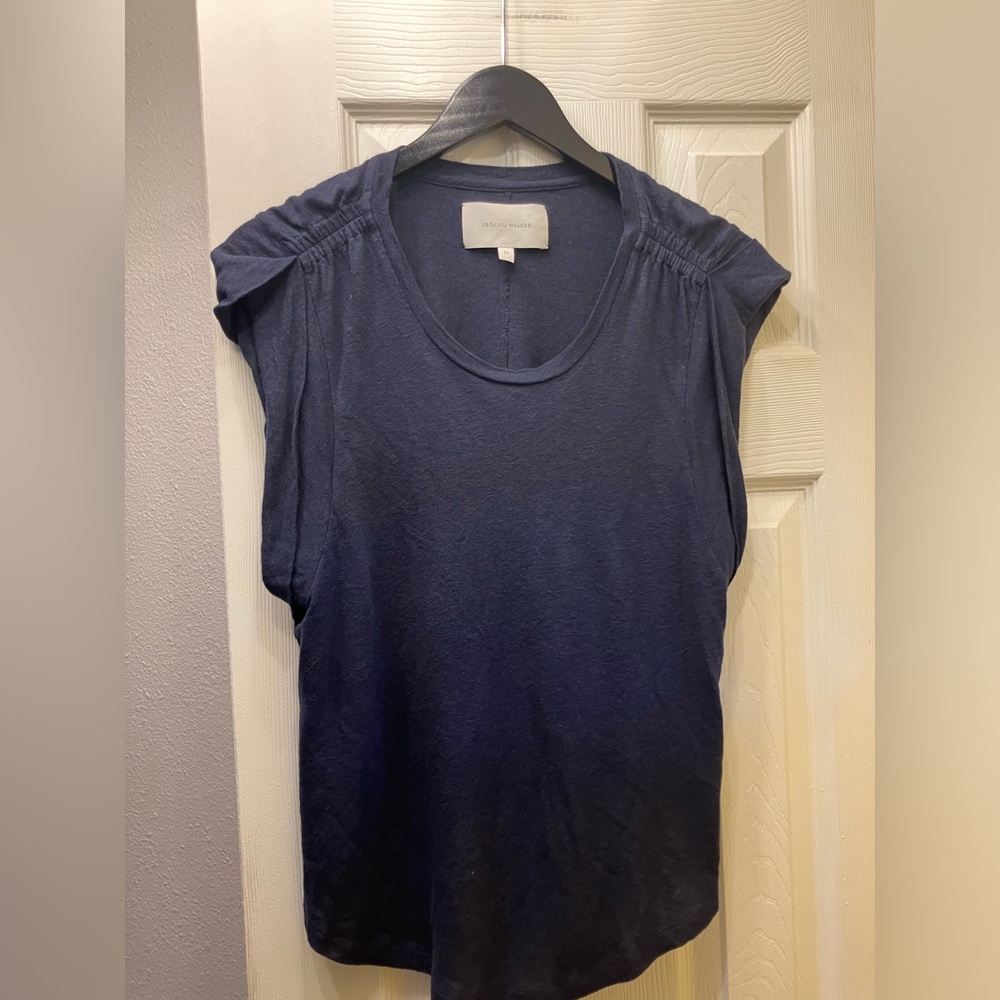 BROCHU WALKER The Reins Tee Navy
